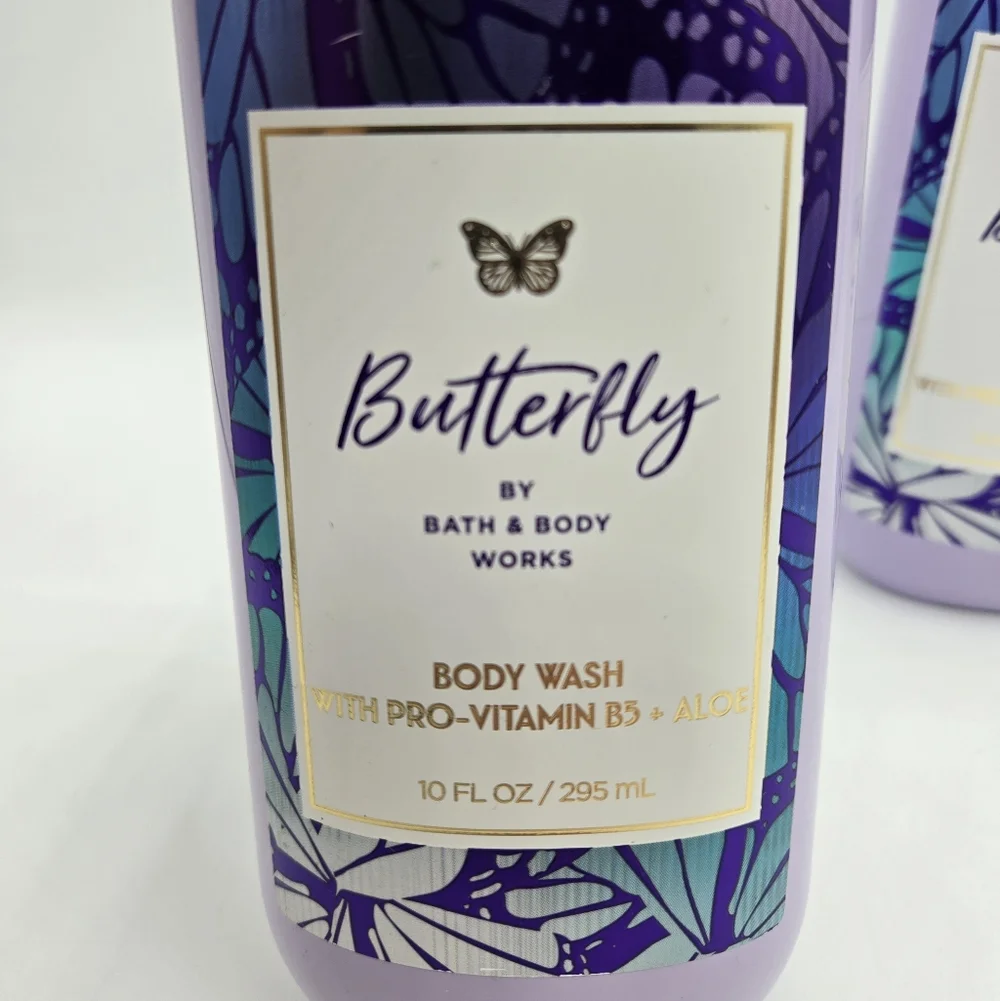 Bath and Body Works Butterfly Body Wash Bundle Set